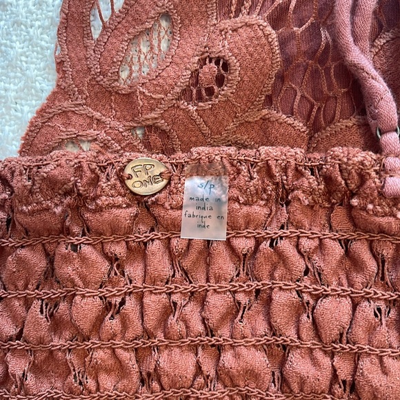 5 for $25 Free People Adelaide Lace Bralette Copper size Small - Picture 7 of 9